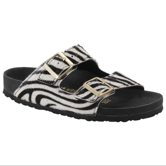 Zebra print birkenstocks Clearance